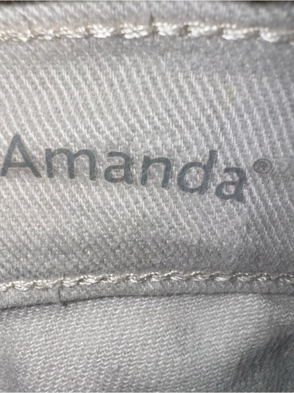 Gloria Vanderbilt Amanda Capri Jeans Womens 8 White Slimming Stretch Crop - Picture 5 of 9
